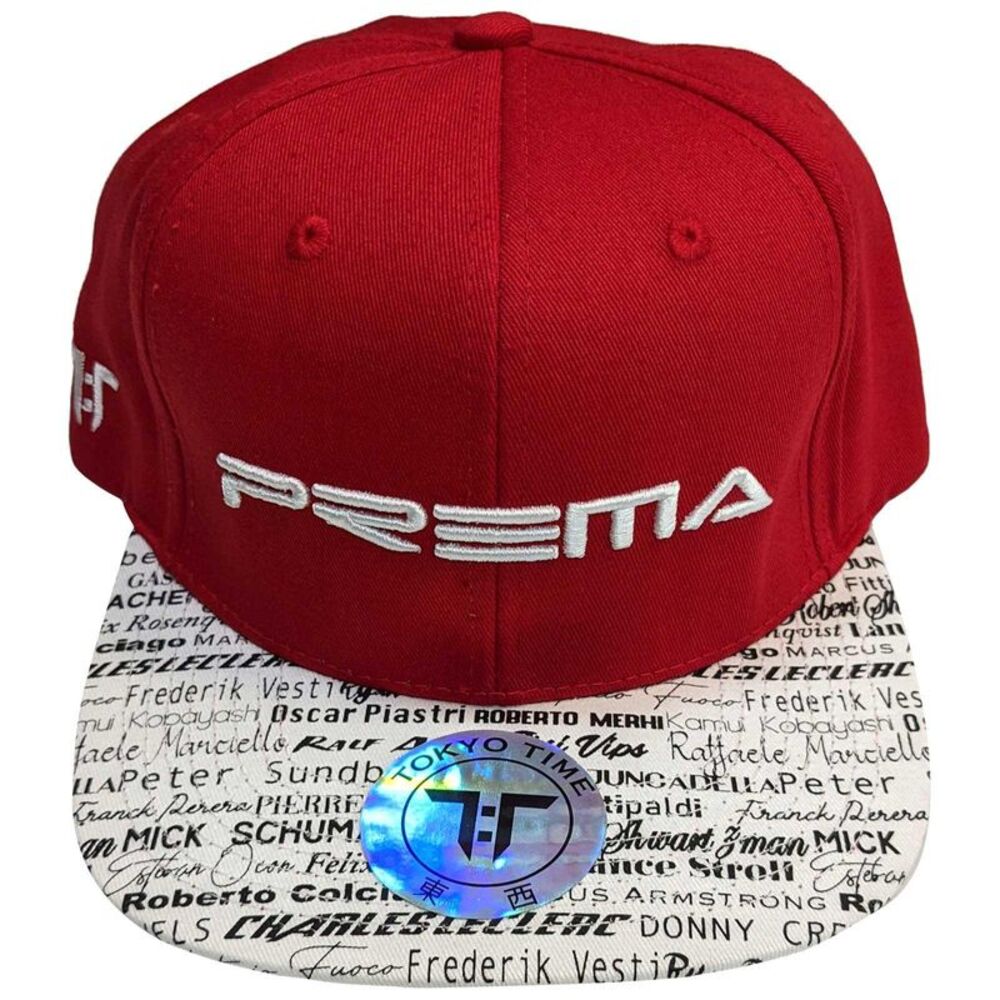 Tokyo Time Unisex Adult Prema Baseball Cap / Red/White/Black